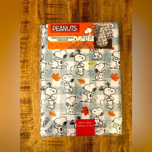 Peanuts Kitchen Peanuts Charlie Brown Snoopy Peva Flannel Back